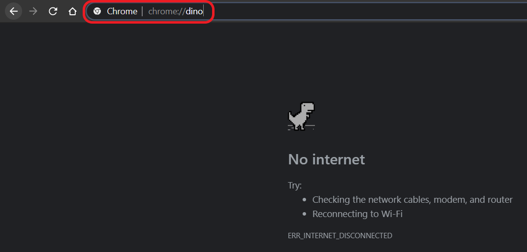 How to hack the Chrome dinosaur game