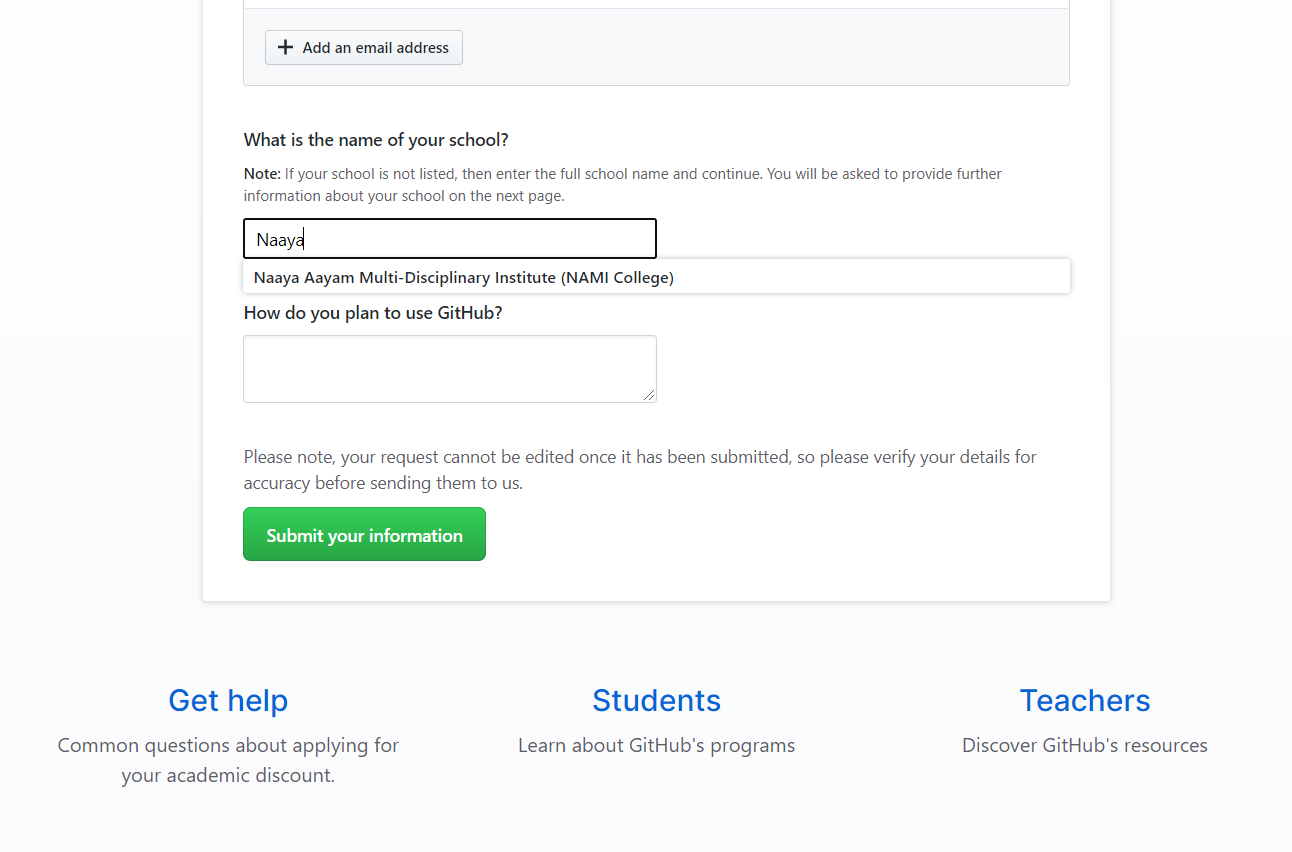 GitHub Student Developer Pack